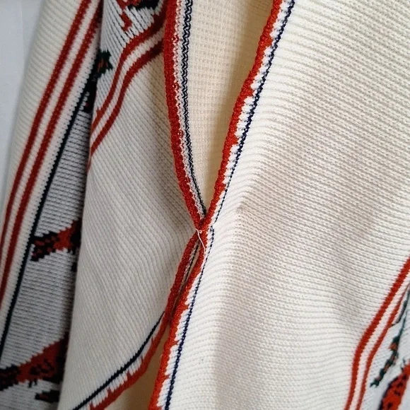 ❤️🔥❤️ vintage sweater poncho | 70s serape vest poncho - Picture 7 of 7
